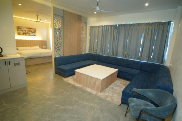 Living area, The Parth Resort, Kushinagar