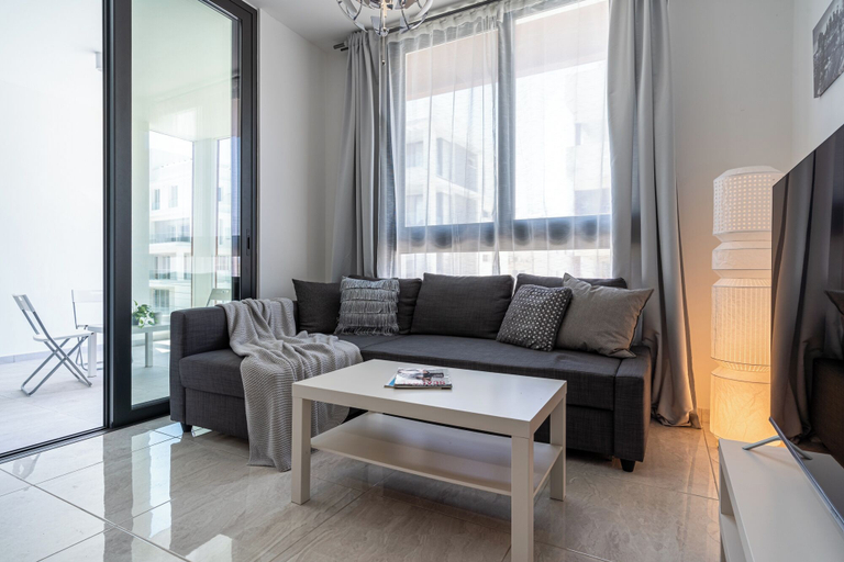Living area 4, Lana 1-Bedroom Apt & Balcony in Larnaca, Larnaca