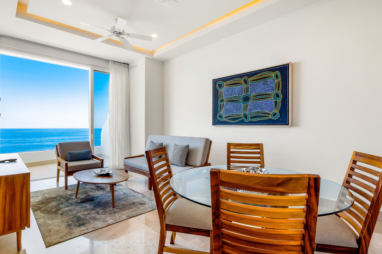 Living area 2, 4th-floor Oceanfront Condo With Balcony, Outdoor Pool, Ocean Views & AC, Puerto Vallarta