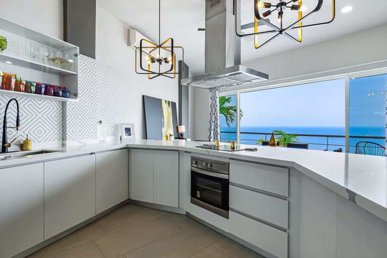 Private kitchen 2, Dog-friendly Ocean View Penthouse & Studio With a Full Kitchen & Kitchenette, Puerto Vallarta