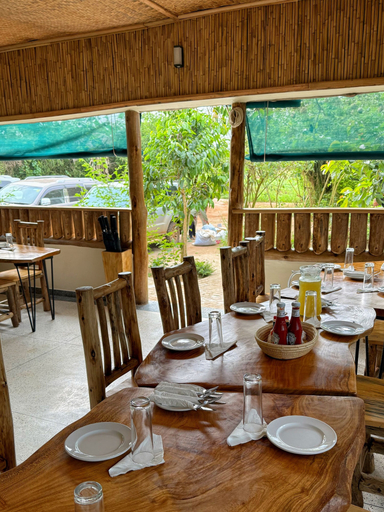 Outdoor dining 3, Kibale Riverside Camp, Burahya