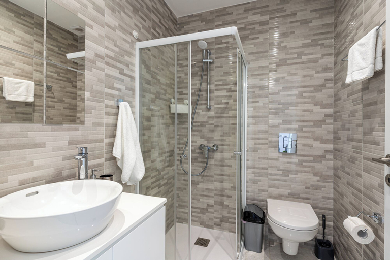 Bathroom, Lana 1-Bedroom Apt & Balcony in Larnaca, Larnaca
