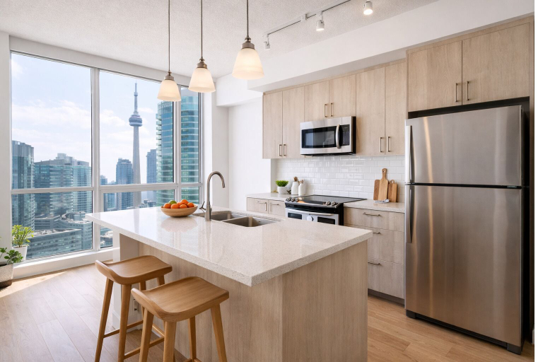 Private kitchen, Jarvis Urban Suites, Toronto