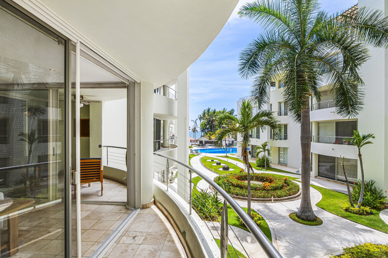 Exterior 4, Chic Coastal Condo With Private Balcony, Pool Access & Steps to the Beach, Compostela
