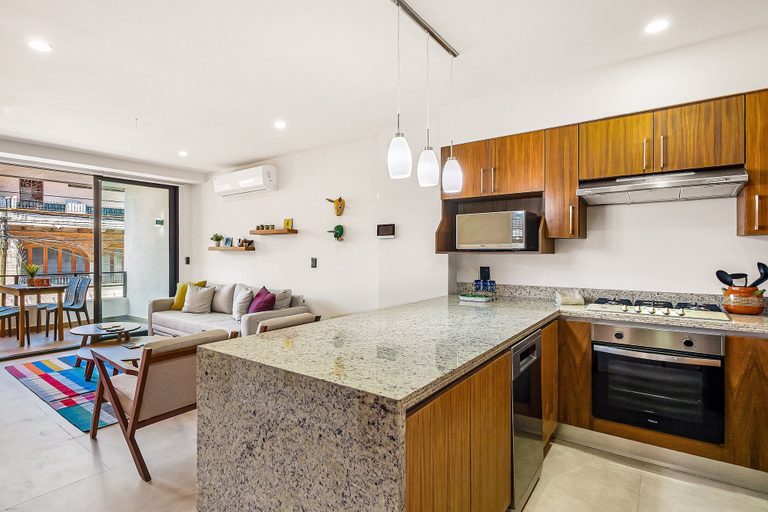 Interior, 2nd-floor Condo With Heated Outdoor Pool, Grills, Balcony, W/d, AC, Puerto Vallarta