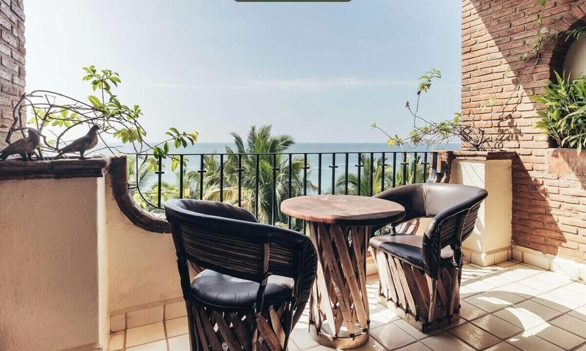 Outdoor dining 3, Ocean View 1Br Condo-balcony-beach-pool - 502, Puerto Vallarta