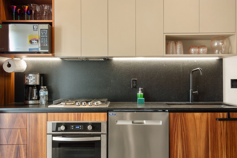 Private kitchen 3, Luxury Condo With Shared Rooftop Pool and Lounge, Private Washer/dryer, Puerto Vallarta