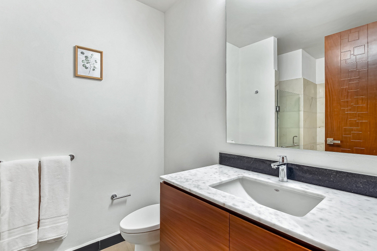 Bathroom 4, Enchanting & Modern Beach Retreat With Pool, Gym, & Breathtaking Balcony Views, Puerto Vallarta