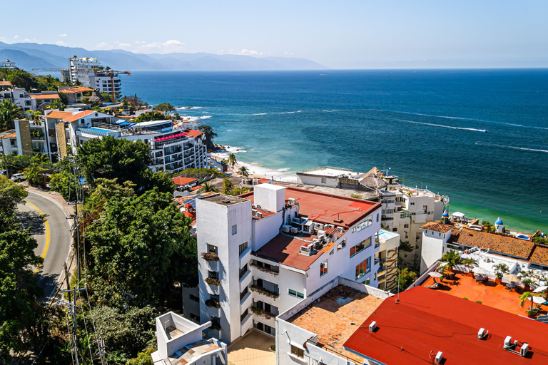 Aerial view 5, Stylish Coastal Condo With Pool, Private Balcony & Stunning Ocean Views, Puerto Vallarta