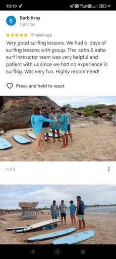 4, Saha surf camp lesson booking only, Pothuvil