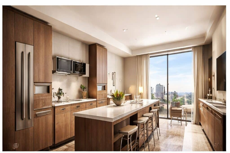 Private kitchen, Jarvis Tower Suites, Toronto