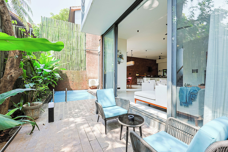 Terrace/patio 2, ELIVAAS 3 BHK With Private Pool and Gazebo | Terraces Villa Luxe, North Goa