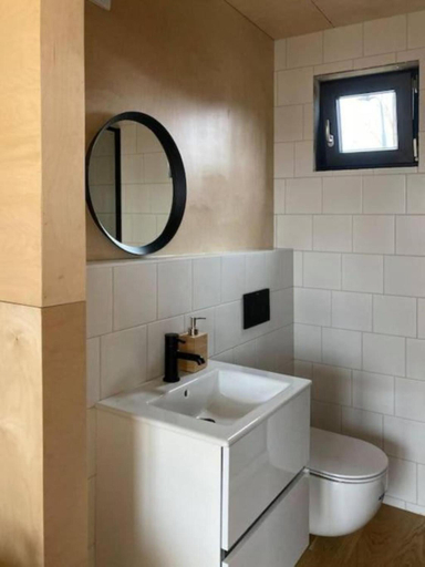 Bathroom 2, Domy w ogrodzie - Riverfront cabins, Poznań City