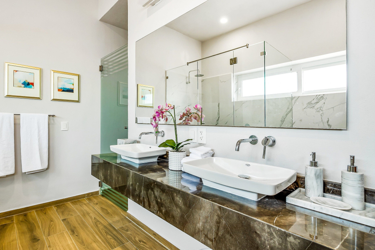 Bathroom 3, Ocean-view Getaway With Patio, Grill, Roof Deck, & On-site Pools, Compostela