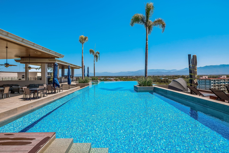 Pool 4, D'toscana Residencial, PH #11 Condo in Nuevo Vallarta With Rooftop Pool, Compostela