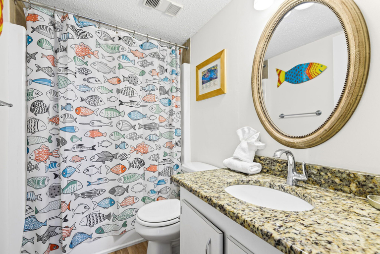 Bathroom 4, Beachfront Charm Meets Lake Life + Free Tickets: Dolphin Cruise & More!, Bay