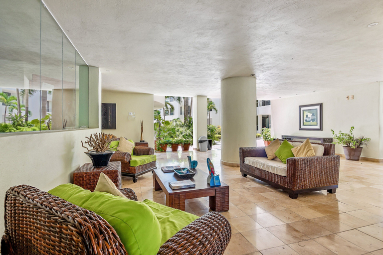 Interior, Ocean-view Condo With Pools, Roof Deck, Lounge, Private Balcony, & AC, Compostela