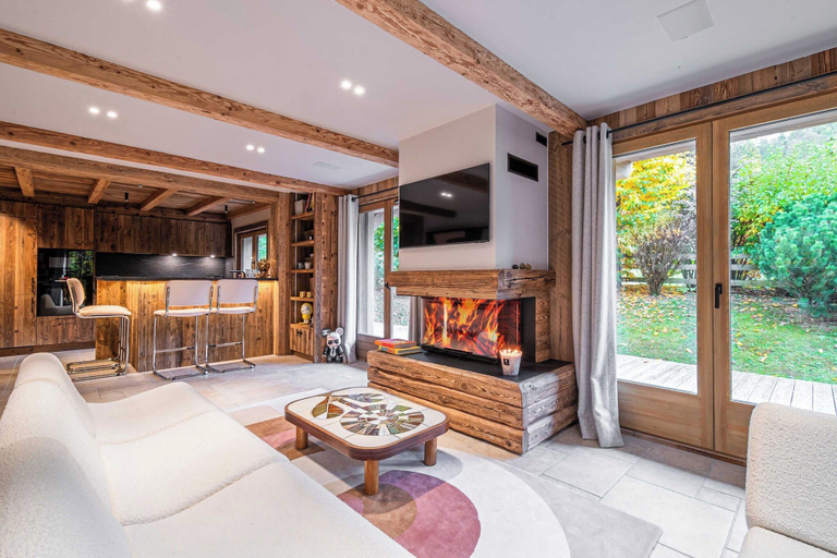 Living area 4, Superb Chalet Isatis, Renovated in Megeve, Haute-Savoie