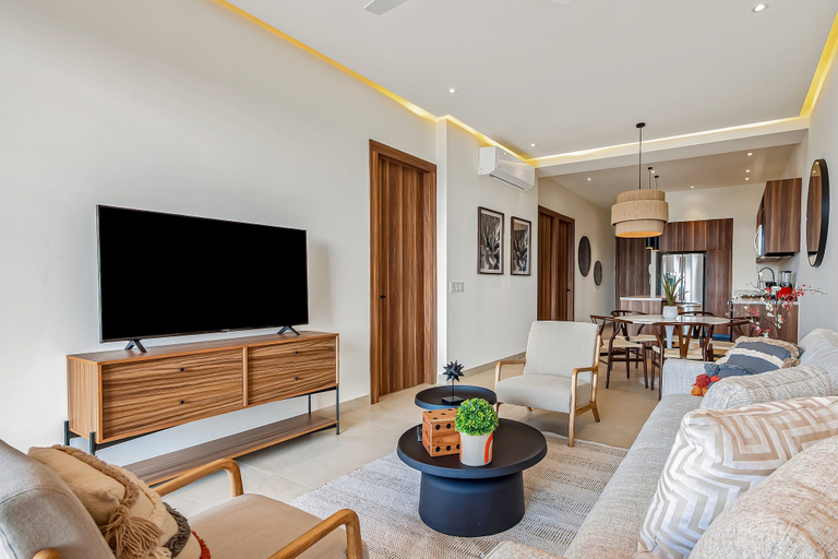 Living area 3, D'toscana Residencial, PH #11 Condo in Nuevo Vallarta With Rooftop Pool, Compostela