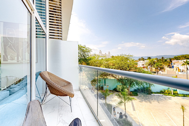 View from room, Luxe Condo With Infinity Pool, Fitness Center, Sweeping Vistas, and Central AC, Compostela