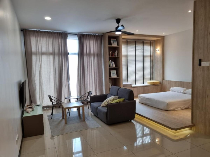Bedroom, Cozy studio house with unique interior design, Johor Bahru