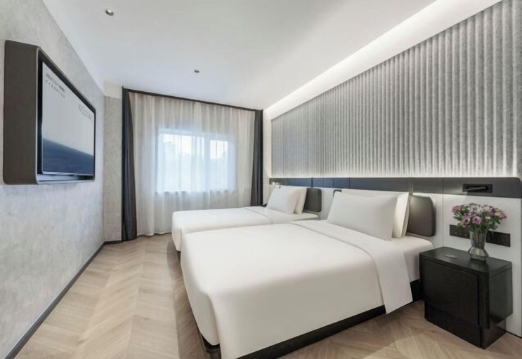 Bedroom 3, Dalian Xinghai Square Shengya Ocean World ATOUR Light Hotel, Dalian