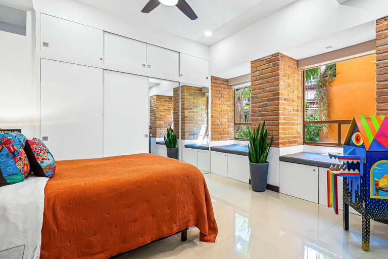 Room 4, Stunning Condo With Brilliant Views, Walk-in Shower, Desk, Balcony, & W/D, Puerto Vallarta