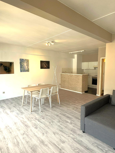 Kitchen 3, Apartment in Antwerp with garden view, Antwerpen