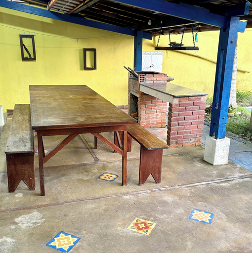 BBQ/picnic area, Casa em Ilha Comprida, Cananéia