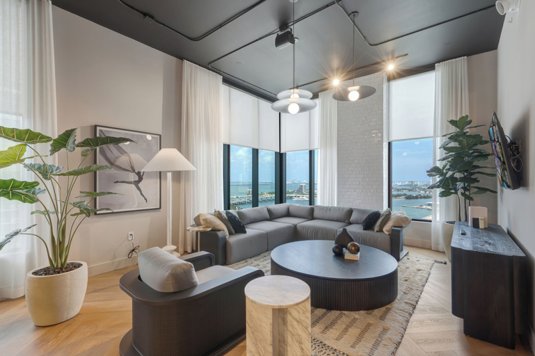 Lobby lounge 1, Downtown Condo First, Miami-Dade