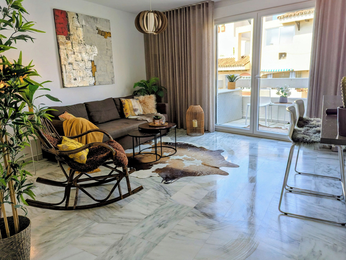 Interior 4, Pin4.1 - Beachfront 1BR Near Port & Beach, Málaga