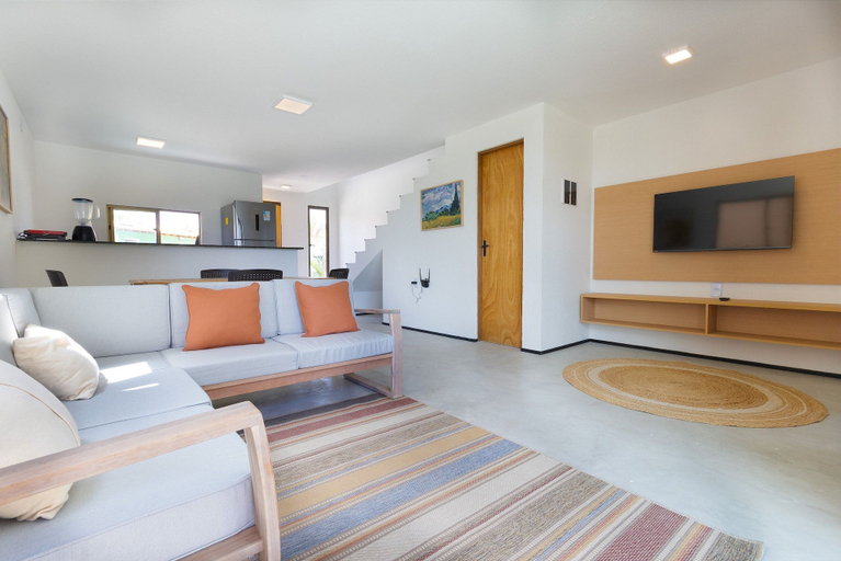 Living area 2, Beachfront Duplex #A6 - Aquiraz By Carpediem, Aquiraz