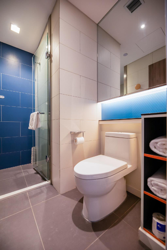 Bathroom 3, Rezen Select Hotel Yantai Jinshatan Bathing Beach, Yantai
