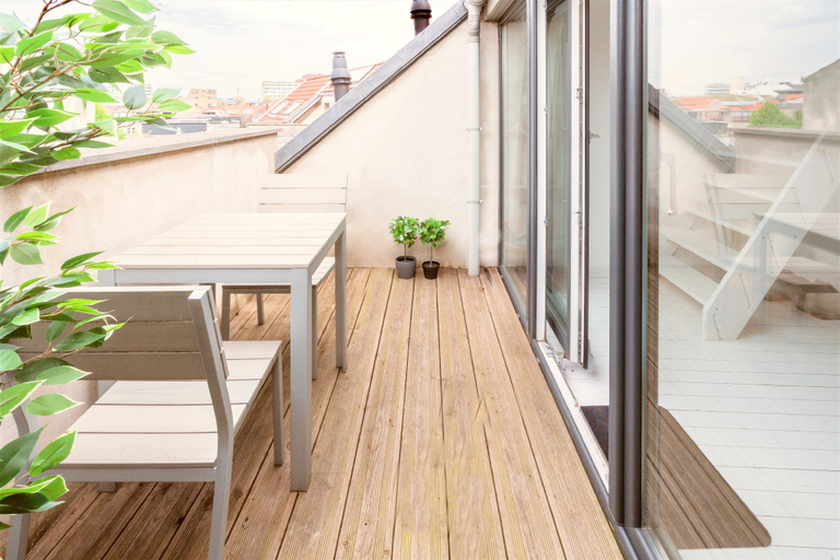 Balcony/terrace, Stylish Terrace Apartment in Antwerp, Antwerpen
