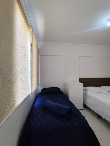 Bedroom 3, Pé na areia do Guarujá - Praia do Tombo (5-E), Guarujá