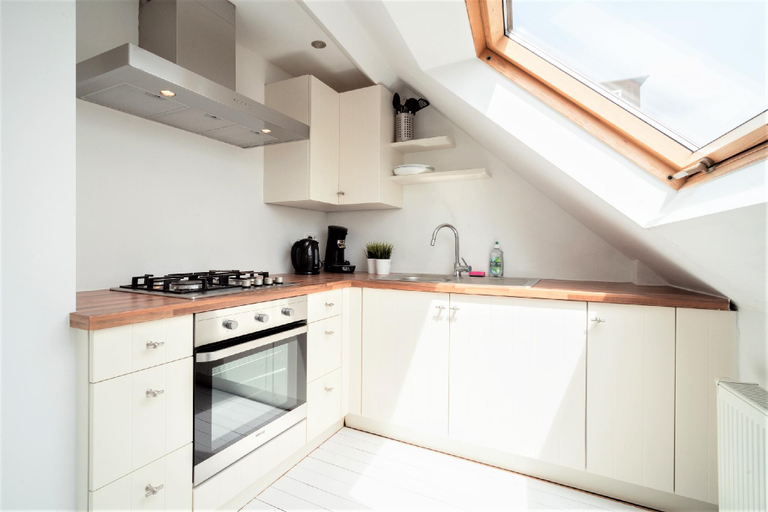 Kitchen 3, Stylish Terrace Apartment in Antwerp, Antwerpen