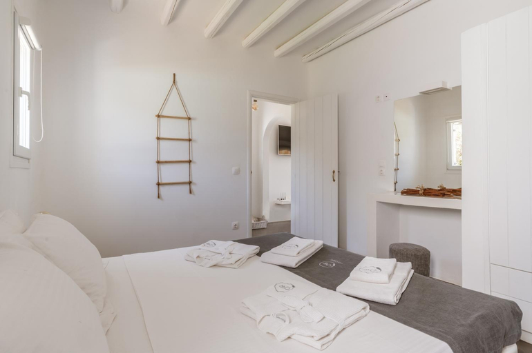 Bedroom, Ow Andros Suite 4,Private Whirlpool, South Aegean