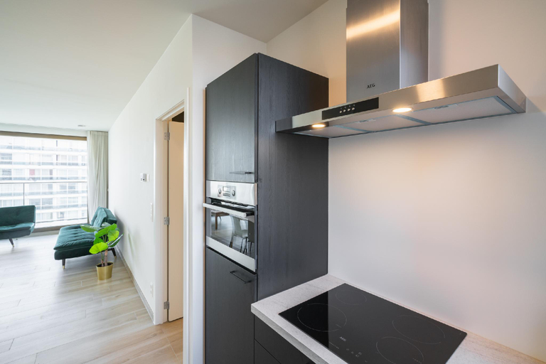 Kitchen 4, Vibrant Apartment Haven with Terrace, Antwerpen