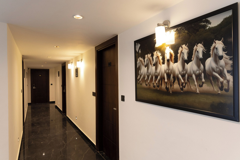 Interior entrance, Anandam in the Himalyas By Alaya Stays, Dehradun