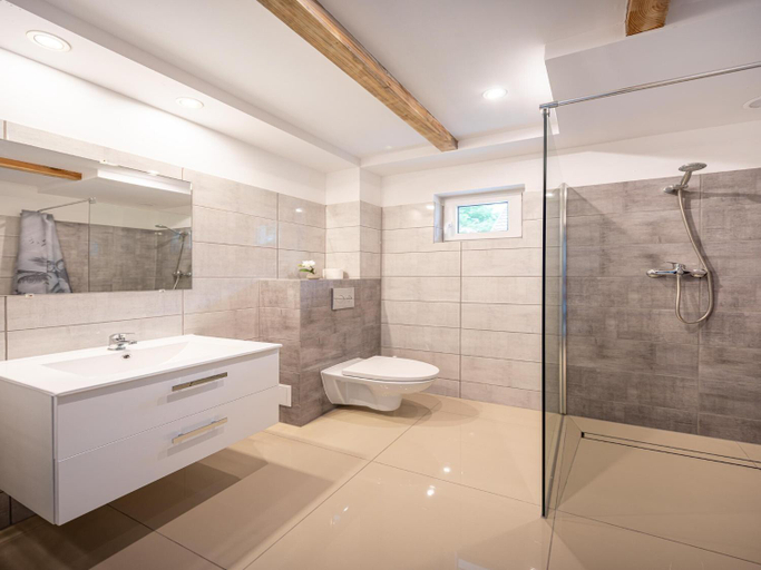 Bathroom, Brick Cottage near Baltic Sea and Windmill, Gryfice