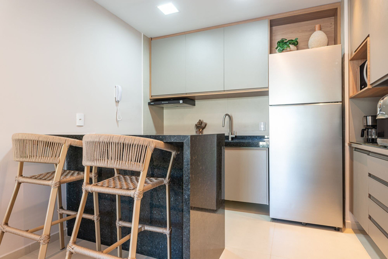 Private kitchen 4, Flat 2 quartos-Beira mar-Carneiros-SH155, Tamandaré