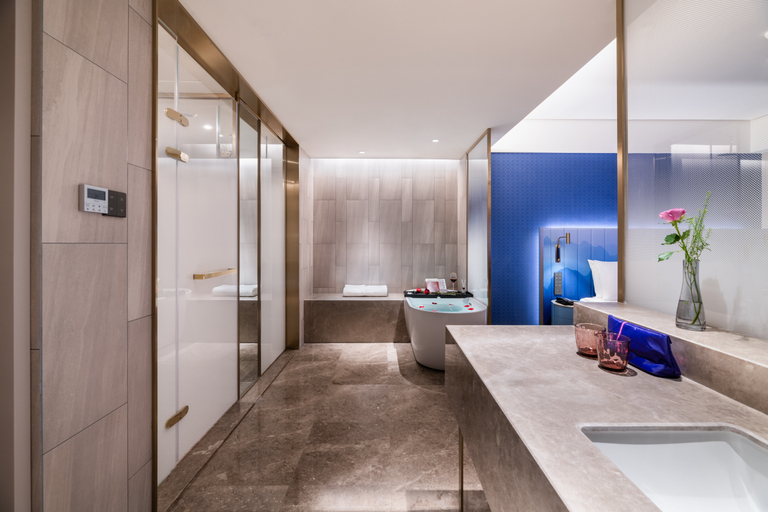 Bathroom 3, Manxin Hotel Jingzhong Yuci Longhu, Jinzhong