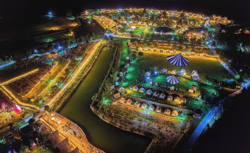 Aerial view, LEAF VILLAGE & FARM LÀNG LÁ, Da Nang