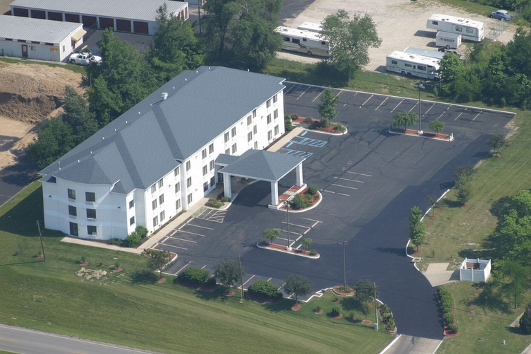 Aerial view, Hotel Blu, Boone