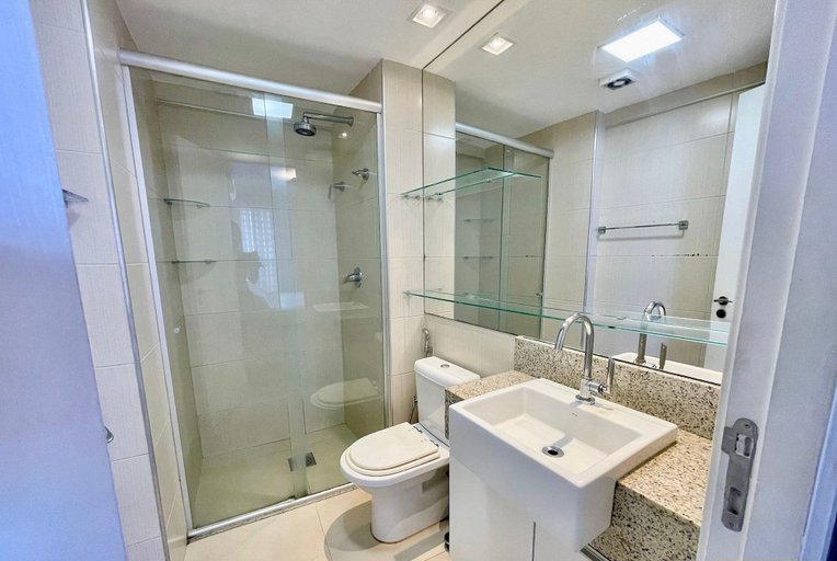 Bathroom, Landscape Melhores Apartamentos da Beira Mar, Fortaleza