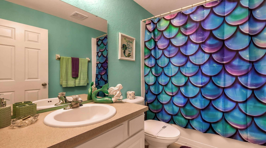Bathroom 4, Striking 5br Resort Home Private Pool/spa Disney, Osceola