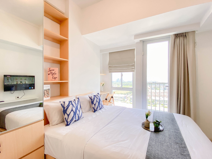 Bedroom 4, Studio Room Apartment at Tokyo Riverside PIK 2 near NICE By Travelio, Tangerang
