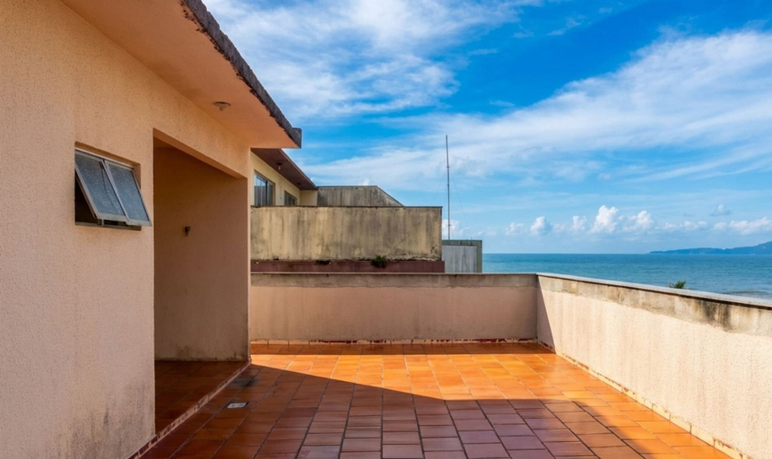 Terrace/patio, Apt w/ Suite 30 m From the sea in Itapema Cae0103, Itapema