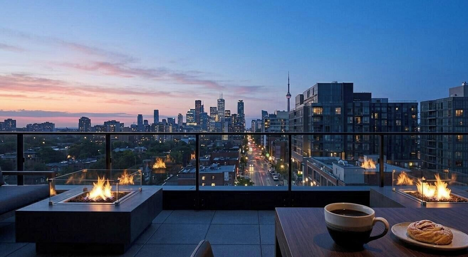 Outdoor dining, The Executive City Hotel, Toronto