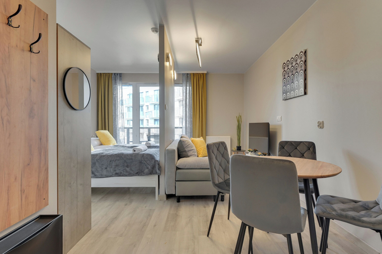 Living area 4, Mostek 246 - Grey by Grand Apartments, Gdańsk City